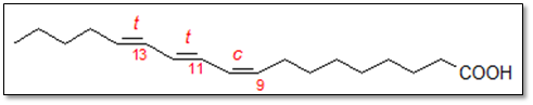 Rysunek 2. Kwas α-eleostearynowy