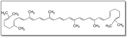 Rysunek 5. Wzór strukturalny likopenu