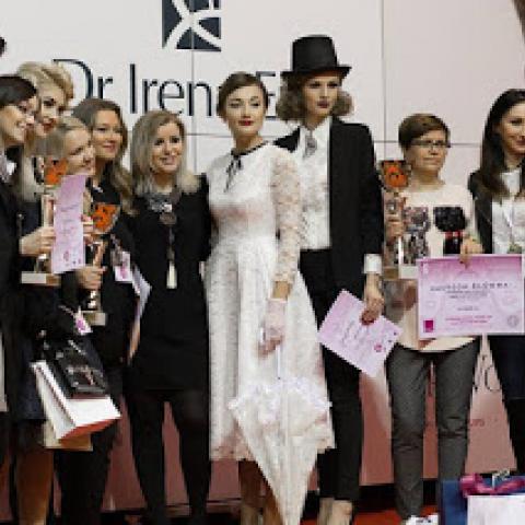 Zdjęcia z archiwum prywatnego Jolanty Kołdys, konkurs na targach Esthetic Show 2016, eliminacje do International Make Up Championship w Duesseldorfie